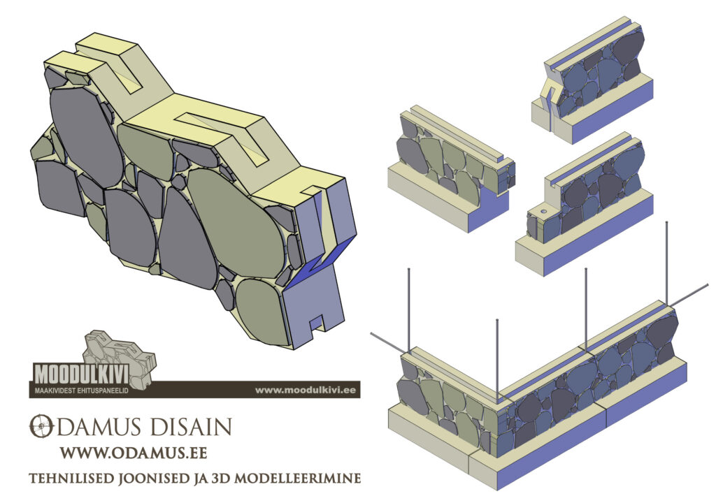 Odamus Disain: 3D mudel Moodulkivi OÜ